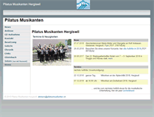Tablet Screenshot of pilatusmusikanten.ch